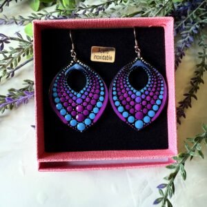 PENDIENTES MANDALA GRANDE MORADOS