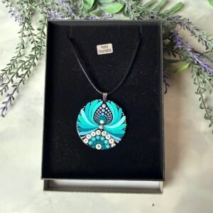 COLLAR MANDALA VERDE MAR